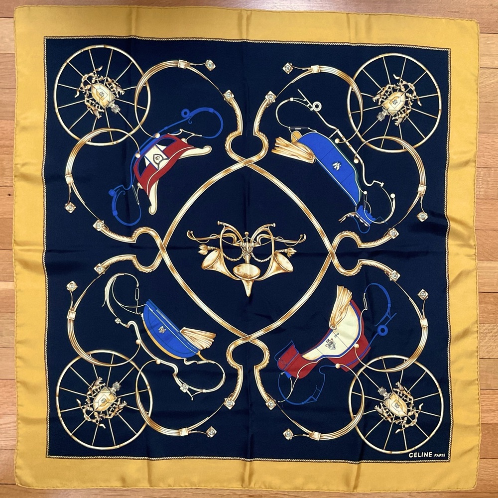 Celine Silk Scarf 90cm Carre